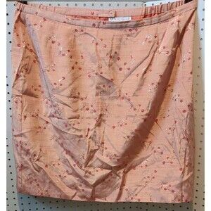 Maggie McNaughton Skirt 20W Peach Orange Floral Embroidered